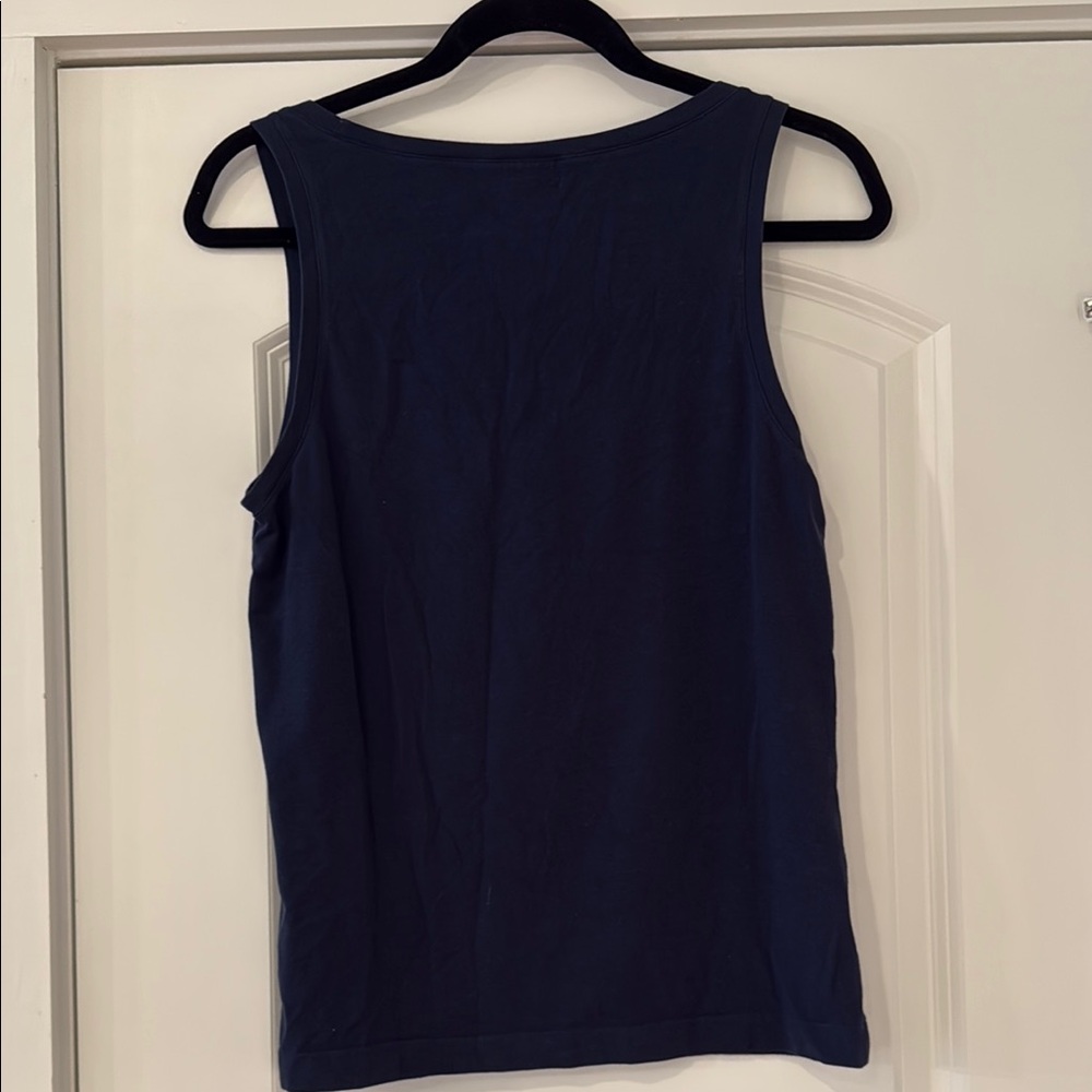 Kate Spade Blue Ruffled Flower Tank Top - Picture 3 of 3
